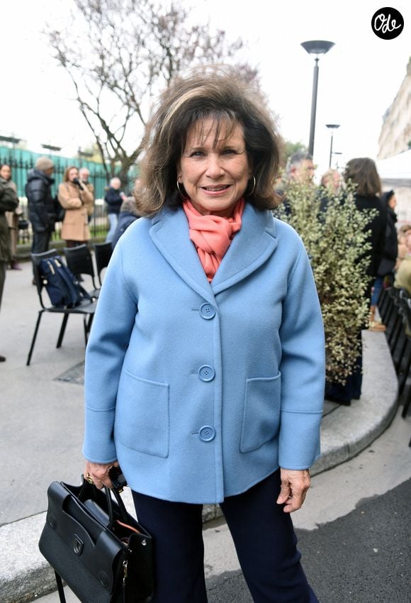 Anne Sinclair à Paris, en France, le 28 mars 2025.  Photo d'Alain Apaydin/Abaca