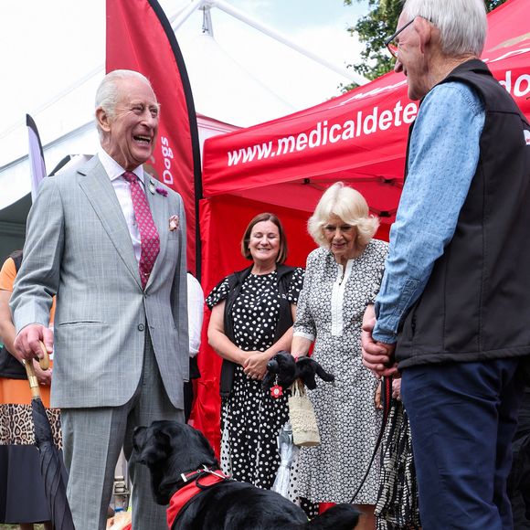 Le roi Charles III d'Angleterre et Camilla Parker Bowles, reine consort d'Angleterre,visitent le Sandringham Flower Show 2025. Chris Radburn/WPA-Pool/Bestimage