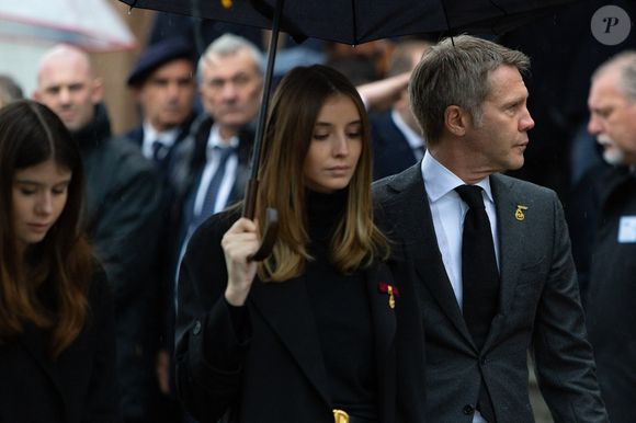 La princesse Luisa de Savoie, La princesse Vittoria de Savoie, Le prince Emmanuel-Philibert de Savoie - Les funérailles du prince Victor Emmanuel de Savoie, fils du dernier roi d'Italie, en la cathédrale Saint-Jean-Baptiste de Turin, le 10 février 2004. SGP / BESTIMAGE