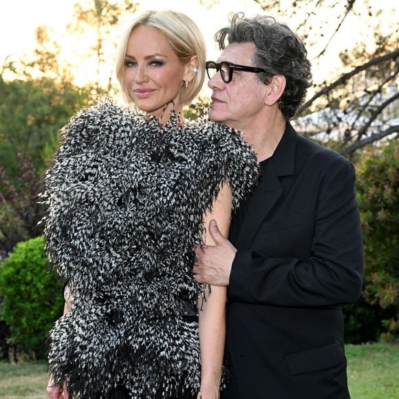 Marc Lavoine et sa compagne Adriana Karembeu - 11ème édition du Gala de charité de Patrick Mouratoglou à la Mouratoglou Academy & Resort à Biot le 21 juin 2025. Ce gala de prestige réunit chaque année les grandes figures du sport, du divertissement et de nombreux donateurs, mobilisés pour soutenir les jeunes talents du tennis mondial. © Bruno Bebert/Bestimage