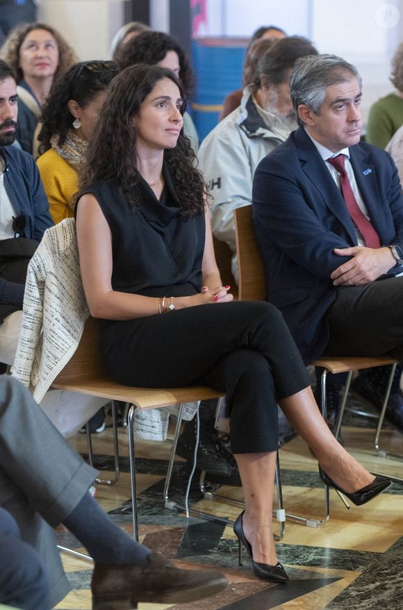 Xisca Perello, la femme de Rafael Nadal, annonce le lancement de la 3ème édition des "Rafael Nadal Foundation Awards" à Madrid, le 7 octobre 2024. Europa Press / Bestimage