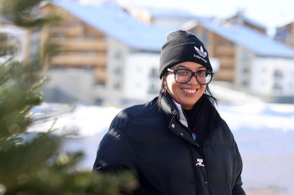 Melha Bedia - Photocall du film "Le Mélange des genres" dans le cadre de la 28ème édition du Festival international du film de comédie de l'Alpe d'Huez le 18 janvier 2025. © Dominique Jacovides / Bestimage