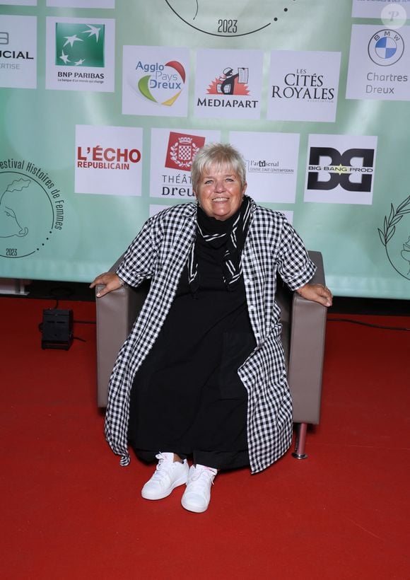 Exclusif - Mimie Mathy, marraine de la 3ème édition - Présentation du court-métrage "Les âmes de papier" à l'occasion de la 3ème édition du festival Histoires de Femmes à Dreux. Le 21 octobre 2023
© Denis Guignebourg / Bestimage