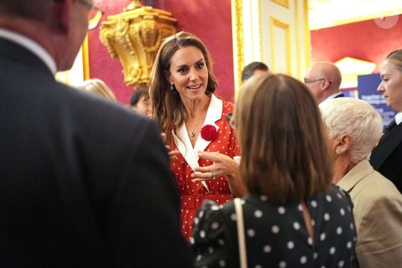 La princesse de Galles lors d'une réception organisée par Cancer Research UK à l'occasion du 125e anniversaire de l'organisation caritative, au St James's Palace, à Londres. 

©Bestimage