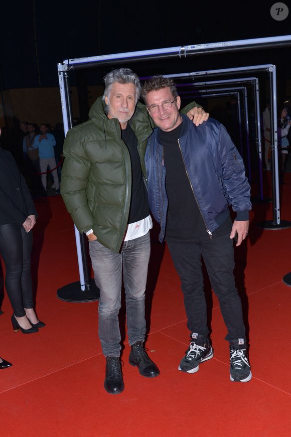 Marc Simoncini et Benjamin Castaldi - Y.Lidon, légende du kickboxing, a battu sur décision partagée C.Benzaquen au terme d’un combat acharné de cinq rounds au Grand Palais Éphémère le 9 février 2024.

© Rachid Bellak / Bestimage