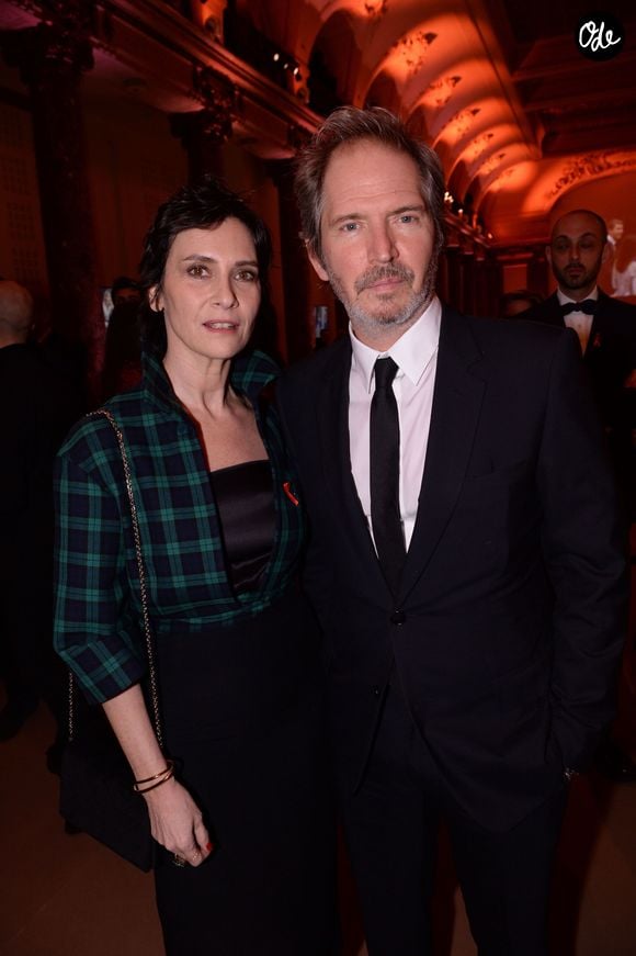 Géraldine Pailhas et son mari Christopher Thompson lors de la soirée de gala de la 18ème édition du "Dîner de la mode du Sidaction" au Pavillon Cambon Capucines - Potel et Chabot à Paris, France, le 23 janvier 2020. © ORachid Bellak/Bestimage