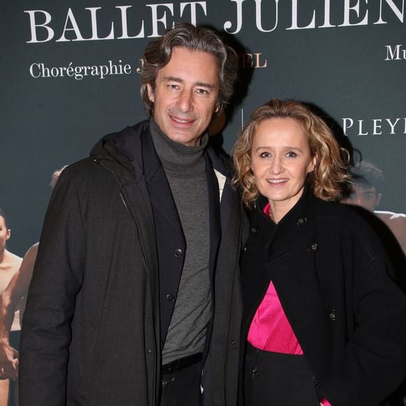 Exclusif - Le PDG de "Facebook France" Laurent Solly et sa femme, la journaliste Caroline Roux - People lors de la représentation du ballet de danse "Mosaïques" de J.Lestel à la Salle Pleyel à Paris. Le 16 février 2022
© Bertrand Rindoff Petroff / Bestimage
