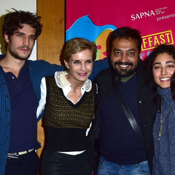 Louis Garrel, Mélita Toscan du Plantier, Anurag Kashyap (réalisateur) et Golshifteh Farahani - Le 3ème Festival du Film d'Asie du Sud Transgressif (FFAST) au cinéma l'Arlequin à Paris, le 3 février 2015.
