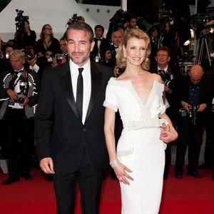 Jean Dujardin et Alexandra Lamy à leur arrivée à la cérémonie de clôture et à la première du film « Thérèse Desqueyroux » lors du 65e Festival de Cannes, le 27 mai 2012 à Cannes, en France. Photo de Genin-Guignebourg/ABACAPRESS.COM