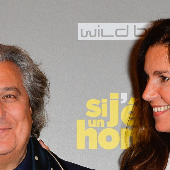 Christian Clavier et sa femme Isabelle de Araujo lors de l'avant-première du film "Si j'étais un homme" au cinéma Gaumont-Opéra à Paris, France, le 21 février 2017. © Coadic Guirec/Bestimage