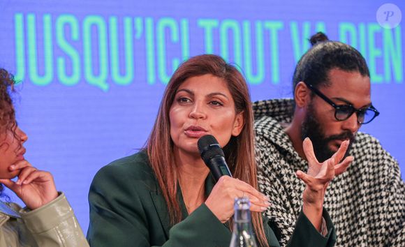 Nawell Madani présente sa série dramatique "Jusqu'ici tout va bien" (Netflix) lors du festival Séries Mania à Lille, le 23 mars 2023

Agence / Bestimage