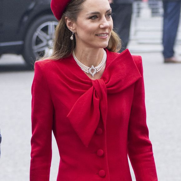 Catherine (Kate) Middleton, princesse de Galles - La famille royale britannique célèbre le 76ème Commonwealth Day à l'abbaye de Westminster à Londres, le 10 mars 2025.