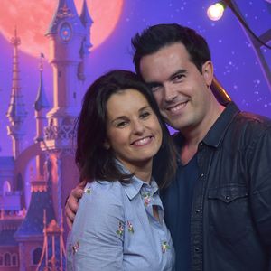 Faustine Bollaert et son mari Maxime Chattam - People au lancement du nouveau spectacle "Mickey et le magicien" au Parc Disneyland Paris. Le 2 juillet 2016 © Giancarlo Gorassini / Bestimage 