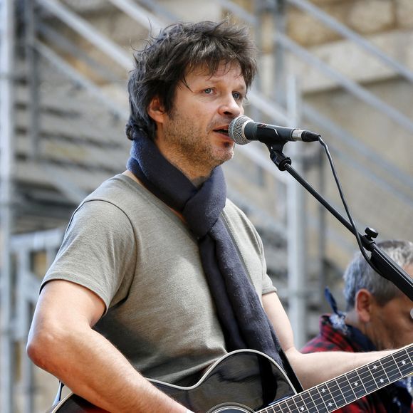 Noir Desir ex-frontman Bertrand Cantat se produit avec son groupe Detroit lors d'un concert Eurock Ecologie en soutien à Ecologist party Europe Ecologie-Les Verts à Bordeaux, ouest de la France, le 17 mai 2014. Photo by Patrick Bernard/ABACAPRESS.COM