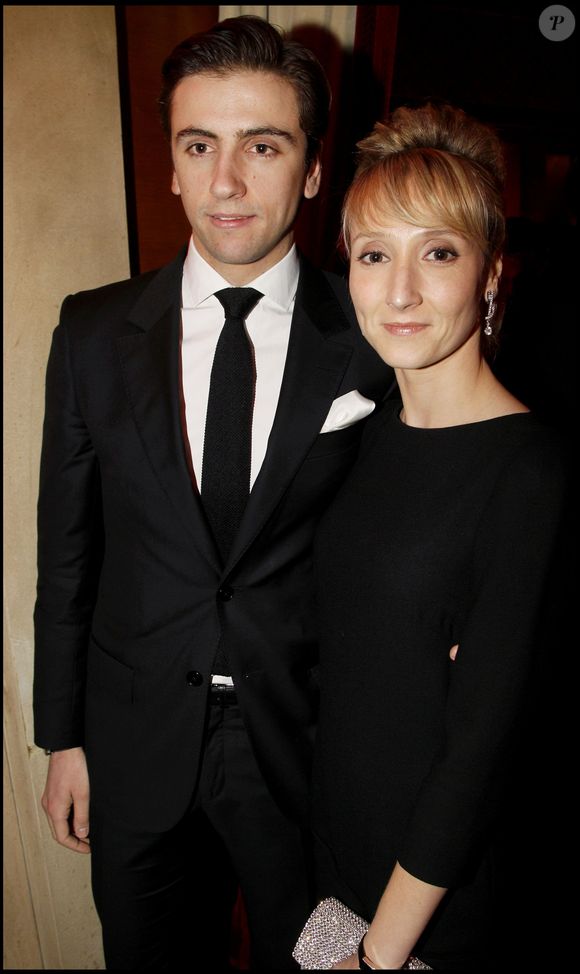 Audrey Lamy et Thomas Sabatier au Fouquet's après la 36ème cérémonie des Césars.