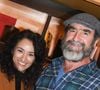 Eric Cantona et son épouse Rachida Brakni semblent s'aimer comme au premier jour !
Exclusif - Rachida Brakni et Eric Cantona lors d'une conférence de presse de la série (France 3) "Le voyageur: La permission de minuit" au restaurant Les Editeurs à Paris, France. © Coadic Guirec/bestimage