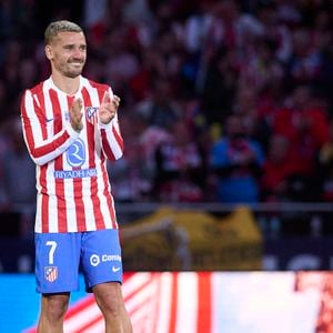 Atletico de Madrid : Antoine Griezmann quitte le club en tant que meilleur buteur de l'histoire après un match de Liga. 17 mai 2026. (ALTERPHOTOS/Ropero)