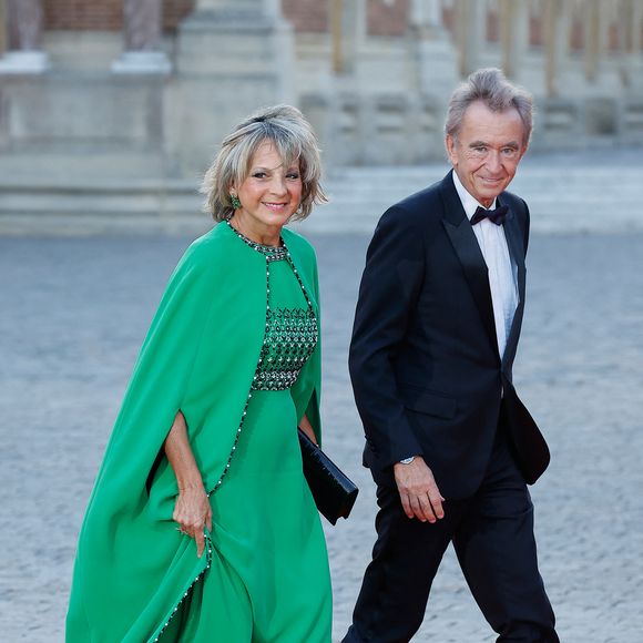 Bernard Arnault et sa femme Hélène - Dîner d'Etat au château de Versailles en l'honneur de la visite officielle du roi et de la reine d'Angleterre en France (20 - 22 septembre 2023). Le 20 septembre 2023. 150 invités triés sur le volet ont été conviés à cette occasion.
© Moreau-Jacovides / Bestimage