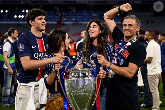 Luis Enrique - Le PSG remporte la Ligue Des Champions 2025, pour la première fois de son histoire, face à l'Inter Milan (5-0) à l'Allianz Arena de Munich, le 31 mai 2025.
