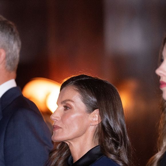 Le roi Felipe VI, la reine Letizia, la princesse héritière Leonor et la princesse Sofia assistent au concert de clôture de la 33ème Semaine musicale à Oviedo. Photo by LALO YASKY / BESTIMAGE
