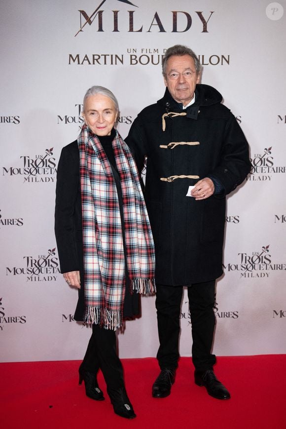 Martine Patier et Michel Denisot assistent à la première de Les Trois Mousquetaires : Milady (Les Trois Mousquetaires : Milady) au cinéma Le Grand Rex à Paris, France, le 10 décembre 2023. Photo by Aurore Marechal/ABACAPRESS.COM