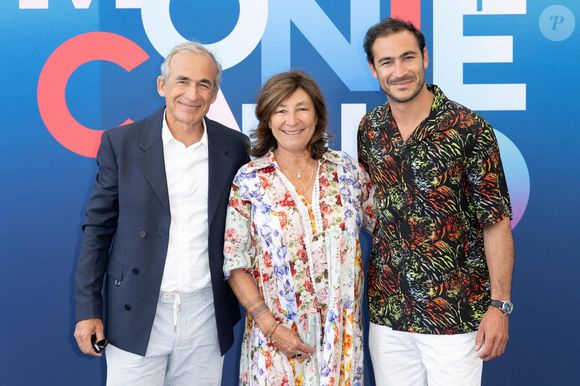 Olivier Kretz, Sandrine Kretz, et Valentin Kretz assistent au Photocall de L'Agence lors du 63ème Festival de Télévision de Monte-Carlo le 15 juin 2024 à Monte-Carlo, Monaco. Photo by David NIVIERE/ABACAPRESS.COM