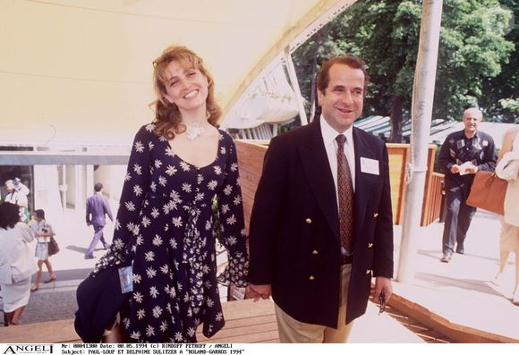Paul-Loup Sulitzer et Delphine à Roland Garros en 1994
©BERTRAND RINDOFF PETROFF / BESTIMAGE