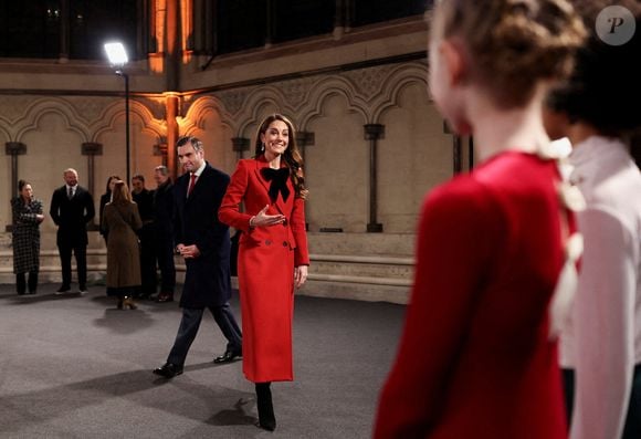 La princesse de Galles arrive pour le service de chants de Noël Together At à l'abbaye de Westminster à Londres, au Royaume-Uni, le 6 décembre 2024. Photo by Isabel Infantes/PA Wire/ABACAPRESS.COM