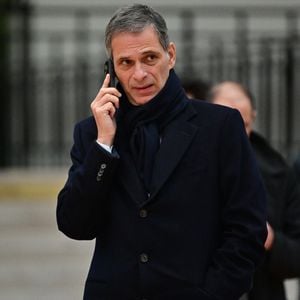 Rodolphe Saadé, PDG de CMA-CGM arrive pour le deuxième jour du sommet pour l'action sur l'intelligence artificielle (IA) au Grand Palais à Paris, France, le 11 février 2025. © Christian Liewig/Bestimage