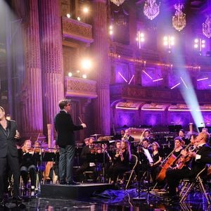 Exclusif - Dany Brillant - Enregistrement de l'émission "Le Grand Echiquier : Spéciale Charles Aznavour" à l'Opéra royal de Versailles, présentée par C.Chazal et A.Manoukian, et diffusée sur France 2 le 29 mai 2025. © Guillaume Gaffiot/Bestimage