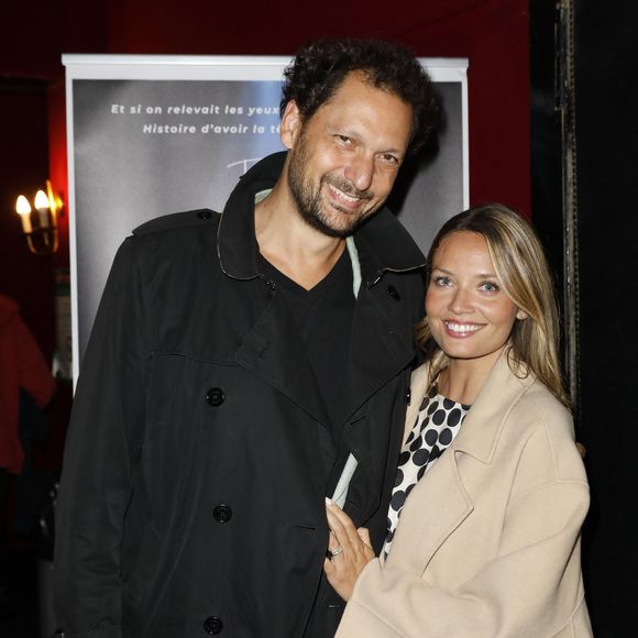 Exclusif - Eric Antoine et sa femme Gennifer Demey - Célébrités assistent au spectacle "Dans les étoiles" par l'astrophysicien David Elbaz au théâtre de la Gaîté Montparnasse à Paris le 22 septembre 2025. © Marc Ausset-Lacroix/Bestimage