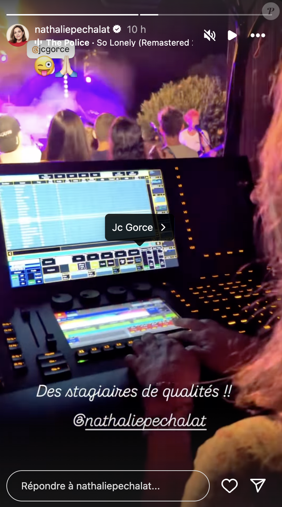 Sur Instagram, elle apparaît derrière les platines avec la mention : "Centre de reconversion professionnelle agréé".

Nathalie Péchalat en reconversion ? C'est ce que laisse croire sa story Instagram de ce vendredi 18 juillet 2025 Capture d'écran Instagram @nathaliepechalat