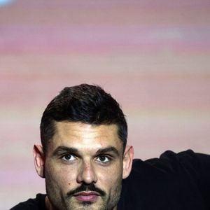 Florent Manaudou en conférence lors du 49ème Congrès Sélectour à l'hôtel Grand Hyatt à Doha au Qatar. Le 28 novembre 2024