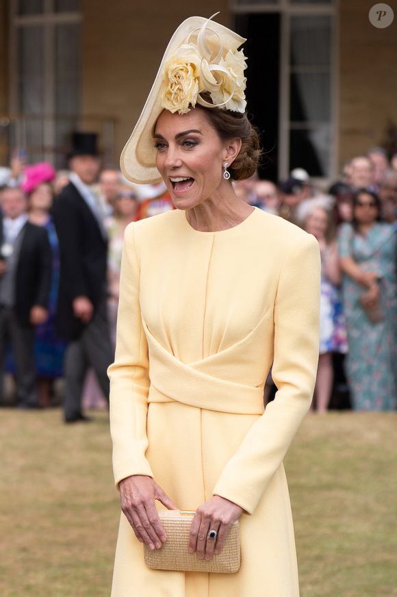 Le Prince et la Princesse de Galles assistent à une Royal Garden Party à Buckingham Palace, Londres, Royaume-Uni, le 20 mai 2025. © Aaron Chown/WPA-Pool