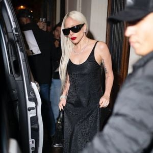 Lady Gaga est magnifique après un dîner au restaurant Laperouse à Paris, France, le 15 novembre 2025. Photo by Aissaoui Nacer/SplashNews/ABACAPRESSS.COM