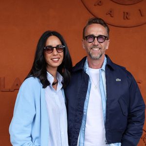 Sarah Boumaza et Philippe Caverivièreau village lors des Internationaux de France de Tennis de Roland Garros 2025, à Paris, France, le 2 Juin 2025. © Jacovides-Moreau/Bestimage