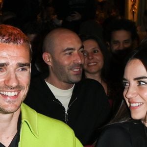Antoine Griezmann et sa femme Erika Choperena - Inauguration de la statue de cire de "Antoine Griezmann" au musée Grévin à Paris le 6 mars 2023. © Coadic Guirec/Bestimage