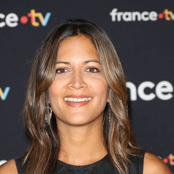 Aurélie Casse au photocall pour la conférence de presse de rentrée de France TV à la Grande Halle de la Villette à Paris, France, le 11 juillet 2023. © Coadic Guirec/Bestimage