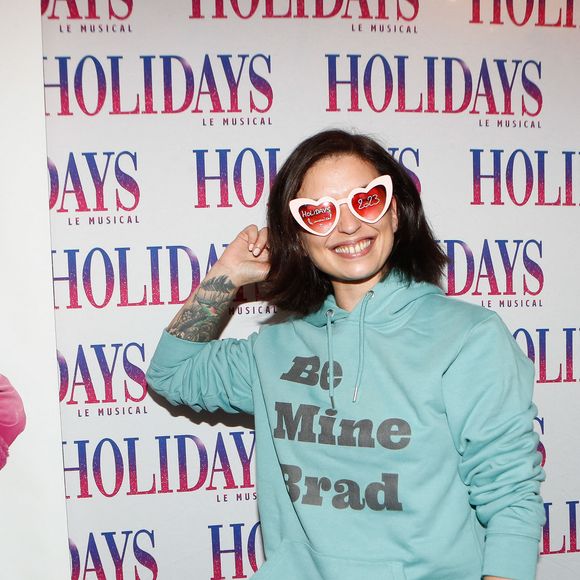 Semi-exclusif - Lucie Bernardoni au photocall du spectacle "Holidays" à l'Alhambra à Paris, France, le 6 octobre 2023. © Christophe Clovis/Bestimage