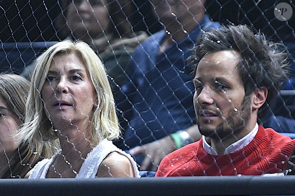 Michele Laroque et Vianney Bureau lors du Rolex Paris Masters, tournoi de tennis ATP Masters 1000, le 2 novembre 2022 à l'Accor Arena à Paris, France. Photo Victor Joly/ABACAPRESS.COM