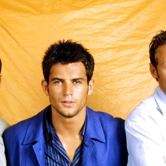 Adel Kachermi, Filip Nikolic et Frank Delay du groupe "2Be3" (Boy's band). © Cédric Perrin / Bestimage
