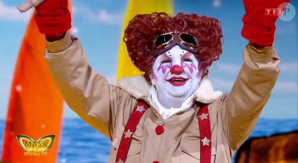 Le Clown dans mask Singer 9 - capture d'écran TF1