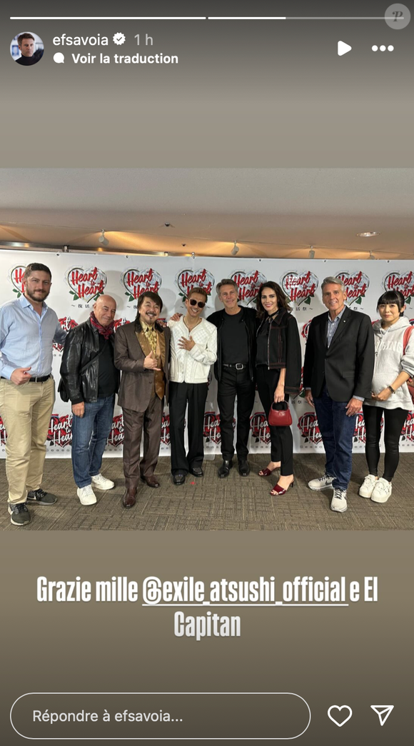Leur dernier voyage les a conduits au Japon, où ils ont assisté à un concert d’Exile Atsushi à Osaka, en tenues assorties.

Emmanuel-Philibert de Savoie et sa compagne Adriana Abascal à un concert au Japon. Capture Instagram Emmanuel-Philibert de Savoie