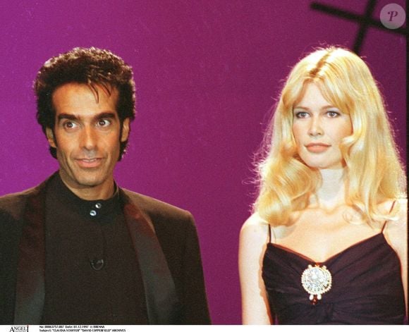 Archives - Claudia Schiffer et son ex David Copperfield en 1997.
© MARIO BRENNA / BESTIMAGE