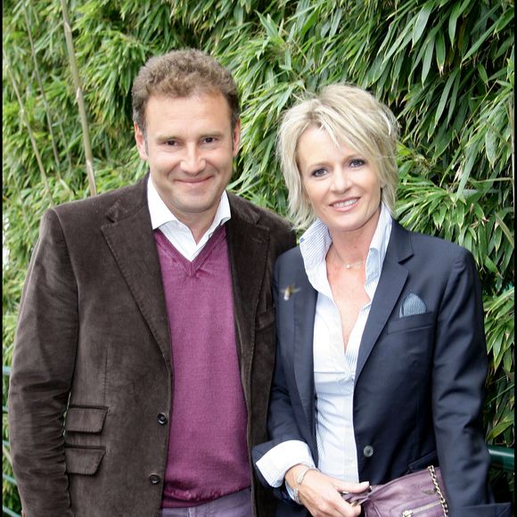 Pierre Sled et Sophie Davant à Roland-Garros.