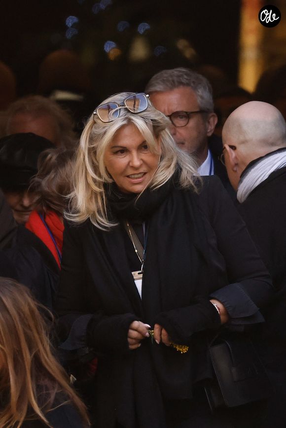 Caroline Margeridon - Sortie du cortège funèbre de Brigitte Bardot à l'église paroissiale Notre-Dame-de-l'Assomption de Saint-Tropez, en France, le 7 janvier 2026. © Jacovides-Moreau/Bestimage