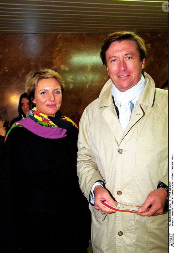 Jacques Legros et sa femme - Première du spectacle "Grease" à Paris.
Bestimage