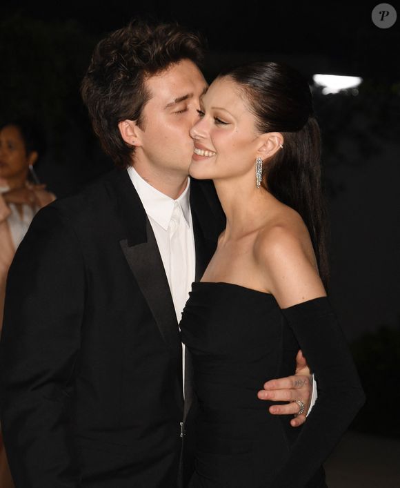 Brooklyn Beckham et sa femme Nicola Peltz - Photocall de la 2ème édition du gala annuel du musée de l'Académie à l'Academy Museum of Motion Pictures de Los Angeles, Californie, Etats-Unis, le 15 octobre 2022. © Broadimage / Bestimage