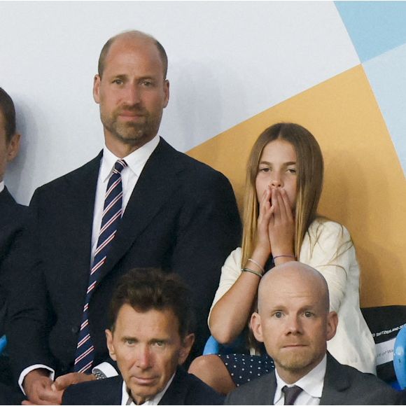 Le prince William, la princesse Charlotte de Galles, la princesse Leonor et l'infante Sofia d'Espagne dans les tribunes de la finale de l'UEFA Women's Euro 2025 "Angleterre - Espagne (1-1, 3-1 tab)" à Bâle. Mirrorpix / Bestimage