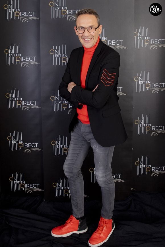 Julien Courbet (RTL) - Backstage de l'enregistrement de l'émission "On Est En Direct" (OEED), Spéciale 100 ans de la radio, présentée par L.Ruquier, diffusée sur France 2 le 8 mai.

© Jack Tribeca / Bestimage